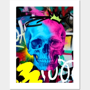 Skull Graffiti Posters and Art